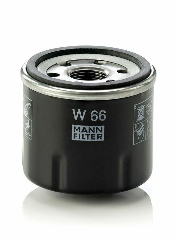MANN W66 oil filter for Renault, MANN W66 oil filter specifications MANN W66 Oil Filter - Reliable Performance for Clio II/III, Kangoo, Modus, Thalia, Logan | Fits 1.2 16V MANN W66 Oil Filter for Renault Models mann, oil-filter, renault-parts, car-maintenance, mechanics, car-owners, automotive, vehicle-repair, screw-on-filter, ai-generated