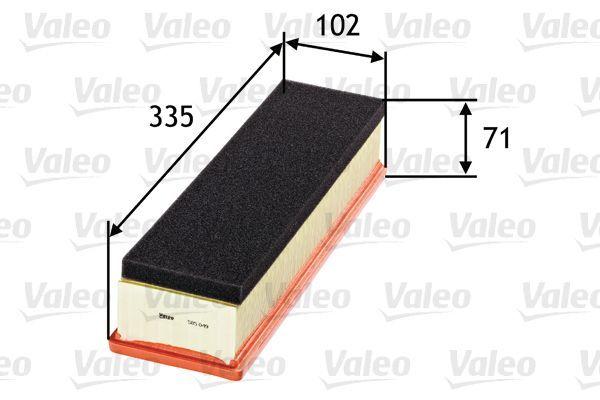 VALEO 585049 Air Filter - Compatible with Citroen C3 1.1, C3 Pluriel, Xtr 1.1/1.4 — Air & Cabin Filters