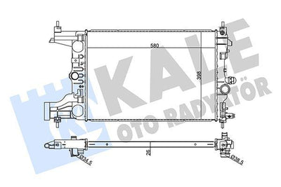Kale 354985 Water Radiator Opel Astra J 1.3-1.7 CDTi A13dte-A17dte 09-16 Manual — Radiators & Fans