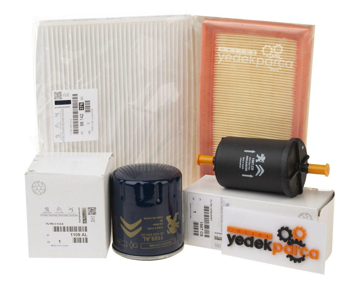 Peugeot 301 1.2 Vti Periodic Oil Service Filter Set Genuine — Auto Parts Hall, Maintenance & Service Kits