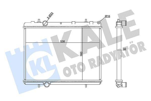 Kale Radiator 358990 - Cooling System Component for 2006 Partner Berlingo 1.6HDi — Radiators & Fans