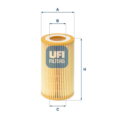 Ufi 25.003.00 Oil Filter Astra G Cabrio/Coupe/Hatchback/Kombi Van 1998-2005 2.0-2.2 DTi — Oil Filters