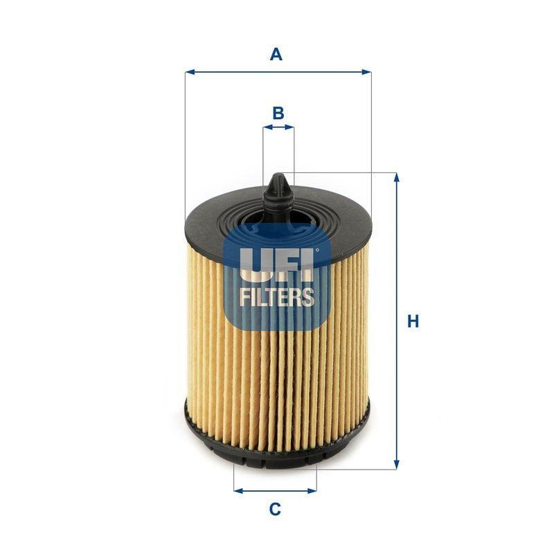 UFI Oil Filter 25.024.00 - Compatible with Various Models — Oil Filters