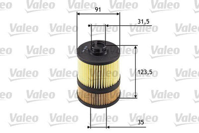 Valeo 586549 Oil Filter (Renault Espace IV 3.0 dCi 02-/ Opel Vectra C Gts 3.0 CDTi Signum-3.0 V6 CDTi 03 -) — Oil Filters