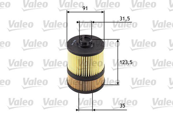 Valeo 586549 Oil Filter (Renault Espace IV 3.0 dCi 02-/ Opel Vectra C Gts 3.0 CDTi Signum-3.0 V6 CDTi 03 -) — Oil Filters