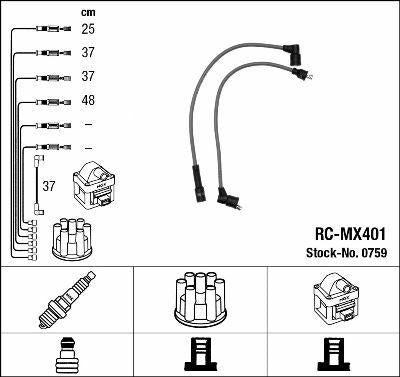 NGK Spark Plug Wiring Harness for Skoda - Ignition Cable Set — Coils & Plugs