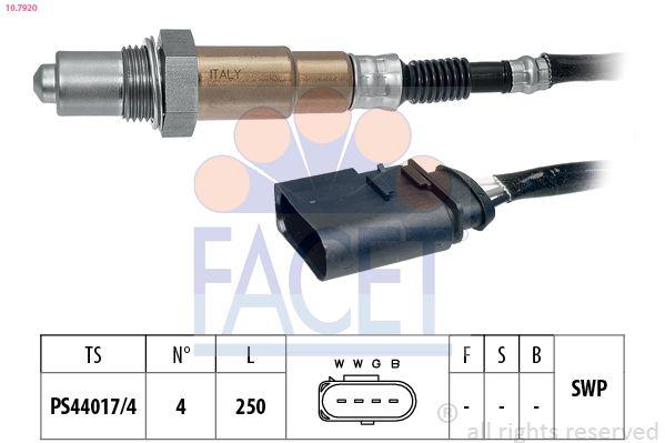 Facet 10.7920 Oxygen Sensor Volkswagen T5 Golf VI Passat Audi Q3 A5 A6 1.8 TSI 2 — Oxygen & Air-Fuel