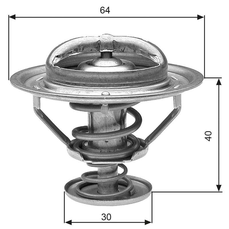 Gates TH31182G1 Thermostat Toyota Carina/Celica/Land Cruiser/Navara/L200/Pajero — Water Pump & Thermostat