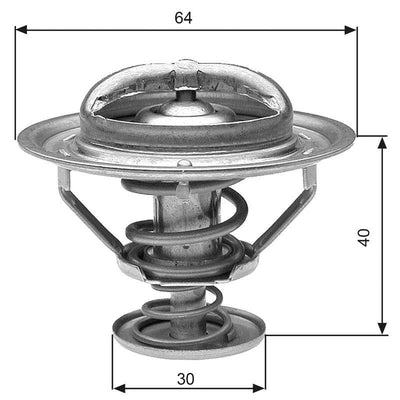 Gates TH31182G1 Thermostat Toyota Carina/Celica/Land Cruiser/Navara/L200/Pajero