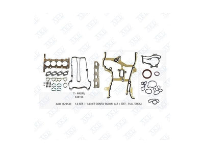 AKD 1629140 Set Gasket Upper + Alt 1.4 Net Xer Astra J Meriva B Cruze Insignia 638156 — Gaskets & Seals