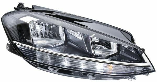 HELLA H7 + H9 Headlight - Right Side for 17 Golf VII — Headlights