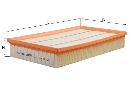 Mahle LX4077 Air Filter Passat B8 Tiguan II Arteon Kodiaq 2.0 TDI CUAA DFHA — Air & Cabin Filters