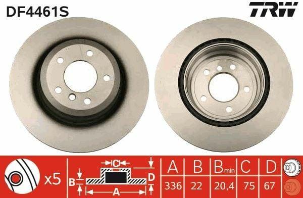 TRW DF4461S — Brake Rotors & Drums