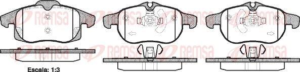 REMSA 0888.40 Brake Pad — Brake Pads