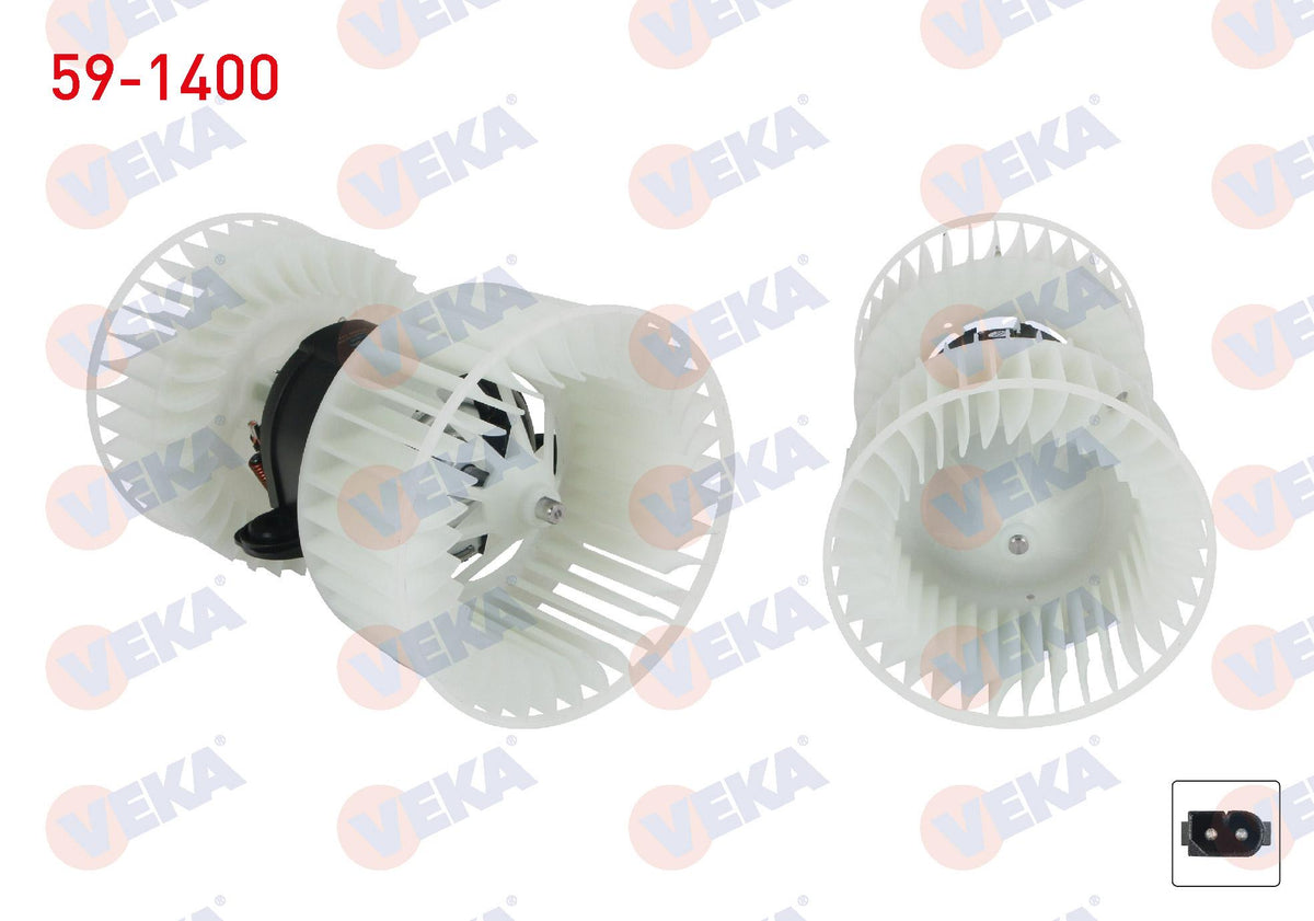 Veka 59-1400 Heater Motor Automatic with A/C BMW 5 Series (E39) 1995-2003 / L.Rover Range Rover III (Lm) 20 — Heater & Blower
