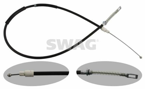 SWAG Rear Parking Brake Cable - Fits 2007 Crafter & Sprinter — Brake Cables & Hardware