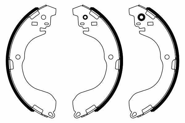 BOSCH Brake Shoes 0986487962 - Friction Parts — Brake Cables & Hardware