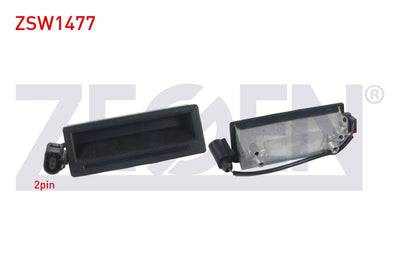 Zegen ZSW1477 Trunk Lock Butonu 2 Pin Volkswagen Golf IV-Bora 1997-2005 / Touareg 2002-2010 — Handles, Locks & Latches