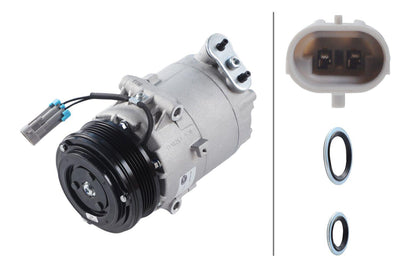 Hella 8FK366200-721 A/C Compressor Opel Astra G / Corsa C / Meriva A Z14xe / Z16xe