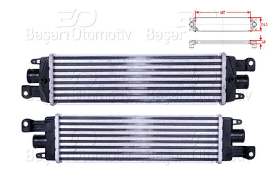 Wisco 3113805-00 Turbo Radiator (Intercooler) 407X114,5X40 Fiat Albea Palio 1.3 JTD 1.3 JTD Multijet 03 > — Radiators & Fans