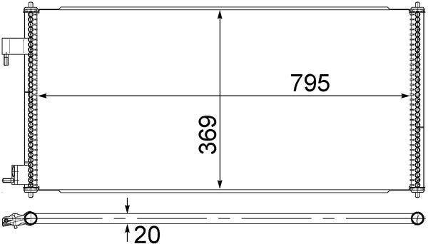 Mahle AC689000S A/C Condenser Ford Connect 1.8 TDCi 02-13 — Condensers & Evaporators