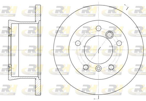 ROADHOUSE 6566.00 Brake Disc G Class W460 03 79-07 93 — Brake Rotors & Drums