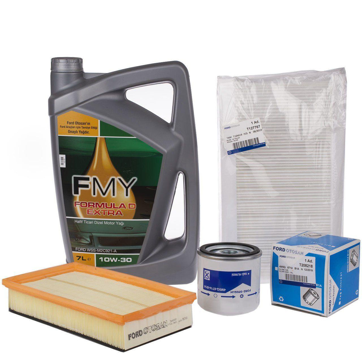 Ford Connect 2003-2013 Diesel Filtresiz Periodic Oil Service Set Ford Genuine