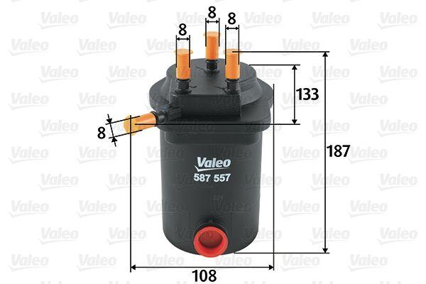 Valeo 587557 Fuel Filter (Diesel) (Renault Megane II 03 / Megane II 06 / 11 Scenic II Grand Scenic II 1.5 dCi — Fuel Delivery