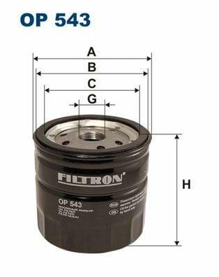 FILTRON OP543 Oil Filter - Compatible with Connect-Focus 1.8Tdci — Oil Filters