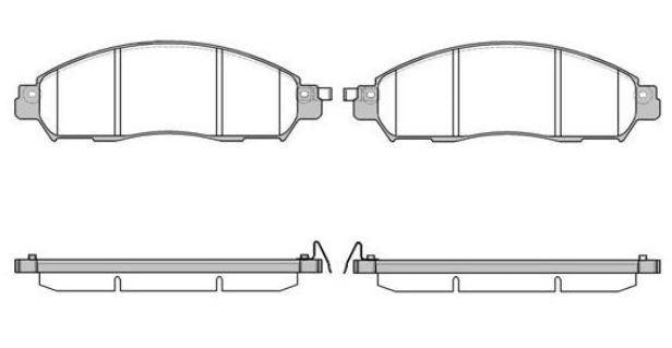 MGA 55672 Brake Pad Brake Front-(Nissan: Navara 2015 >) — Brake Pads