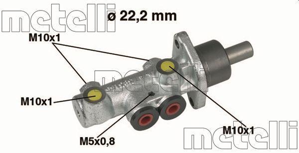Metelli 05-0353 ABS Master Cylinder - Durable Design for Fiat Doblo and Albea — Brake Hydraulics