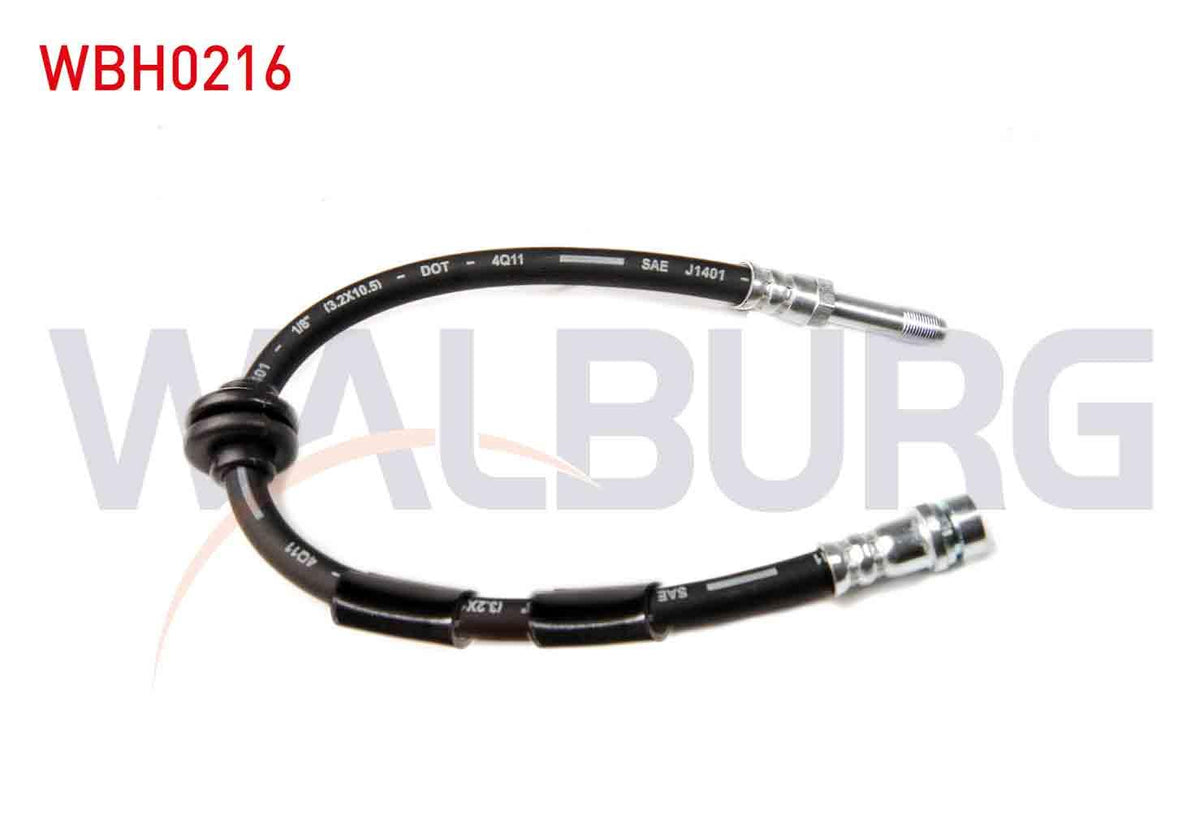 WALBURG WBH0216 Brake Hose Front Left-Right 370mm Ford C-Max I 2007-2011 / Ford Focus II (Da) 2004-2011 — Brake Hydraulics