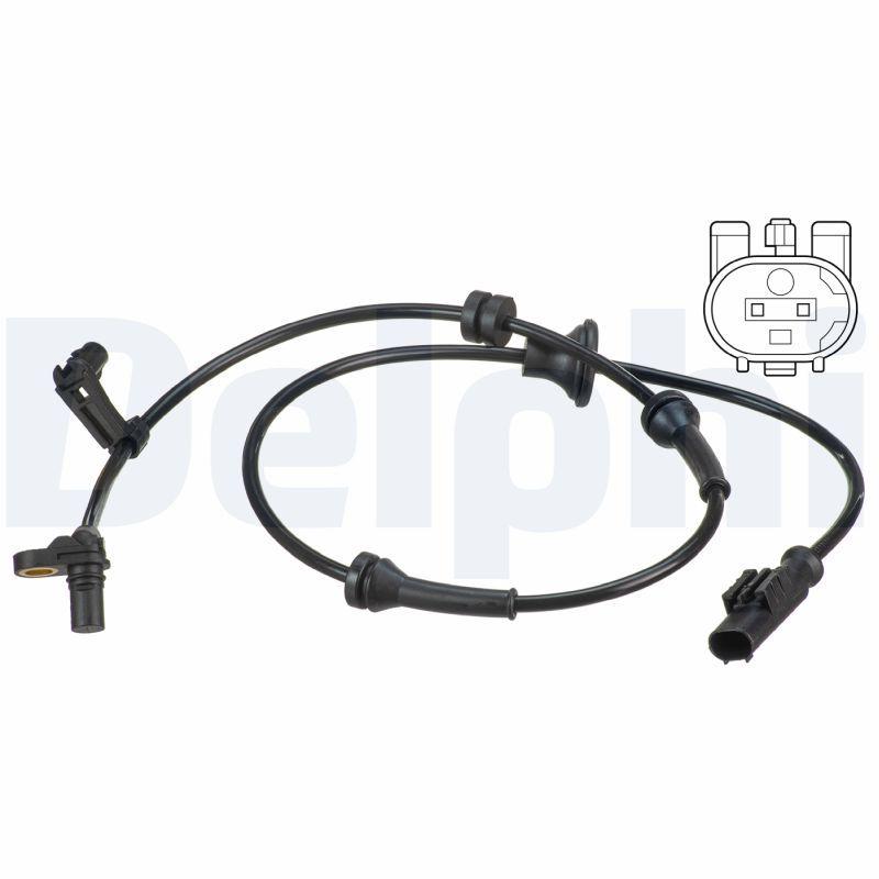 Delphi SS20587 ABS Speed Sensor Rear Left & Right-C1-107-108-Aygo 05- — Vehicle Sensors & Switches