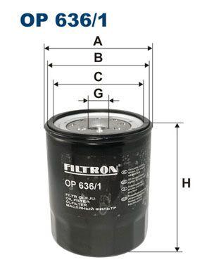 Filtron OP636-1 Oil Filter Tfr 2.5 TD 92-02