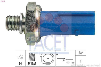 Facet 7.0212 Oil Pressure Switch Jetta Passat Beetle A6 A7 A8 1.8 2.0 4.0 TFSI Cpka Cpra — Switches & Relays