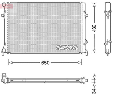 Denso DRM32042 Water Radiator Al / Brz (VW Audi A3 / Tt-Skoda Superb II-Volkswagen Eos / Golf V / Jetta II — Radiators & Fans