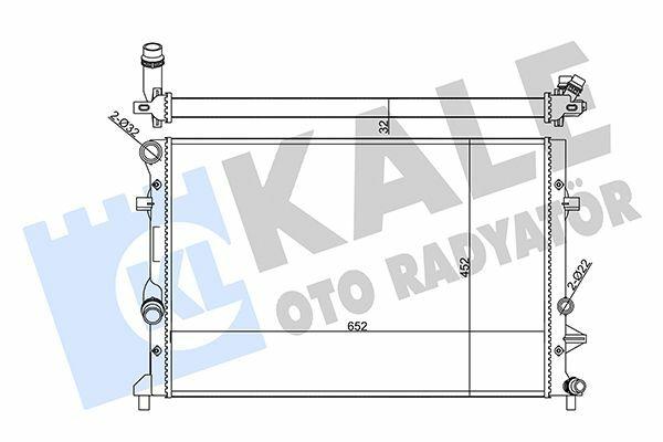 Kale Mechanical Radiator 356945 - Compatible with Golf VI, Jetta 11-18 and 2 more models — Radiators & Fans