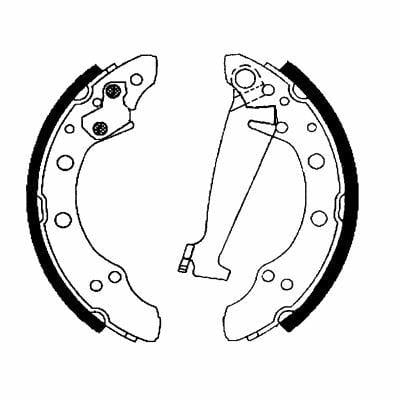 HELLA Pagid Brake Shoe - Compatible with Audi, Seat, VW Models — Brake Cables & Hardware