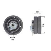 gates t43010 eccentric tensioner, gates t43010 product features GATES T43010 | Eccentric Tensioner - Essential for Car Owners & Mechanics | 2.86 in Diameter GATES T43010 | Eccentric Tensioner for Timing Belt gates, eccentric-tensioner, timing-belt, car-parts, mechanics-tools, automotive-repairs, car-owners, car-maintenance, replacement-parts, ai-generated