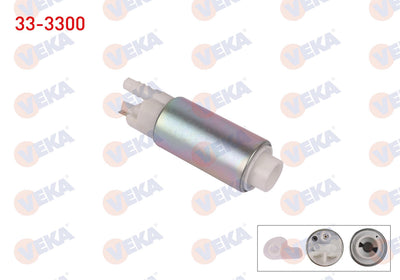 Veka 33-3300 Fuel Pump with Strainer 3 Bar 206 1.6i 16V-2.0i 1998-2006 / 406 2.0i 1995-2004 / 307 1.6 2000-20 — Fuel Delivery