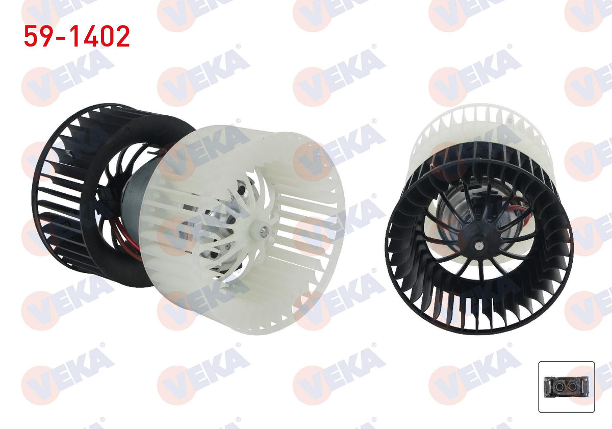 Veka 59-1402 Heater Motor with A/C BMW 3 Series (E46) 1998-2005 — Heater & Blower