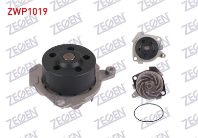 Zegen ZWP1019 Water Pump Alfa Romeo 156 2.0 Ts 1997-2005 / 156 2.0 Jts 1997-2005 / 147 2.0 Ts 2001 — Water Pump & Thermostat