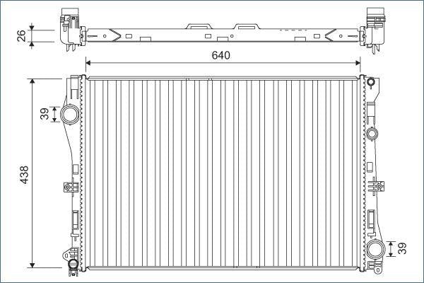 Valeo 701142 Motor Su Radiator W205 14 > C205 16 > A205 16 > S205 14 > W213 16 > C238 17 > A238 17 > S213 — Radiators & Fans