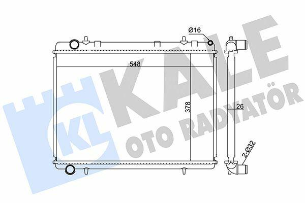 KALE 352400 Radiator 2.0 16V — Radiators & Fans