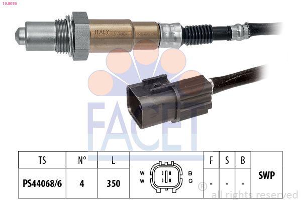 Facet 10.8076 Oxygen Sensor Chevrolet Aveo/Kalos/Nubira/Rezzo 1.2 — Oxygen & Air-Fuel
