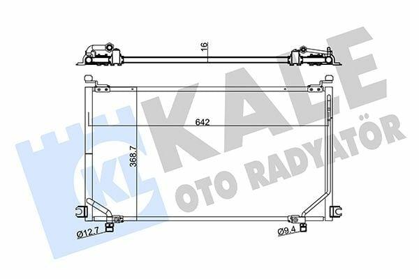Kale Radiator Condenser 345545 - Fit for Ford Maverick & Nissan Terrano — Condensers & Evaporators