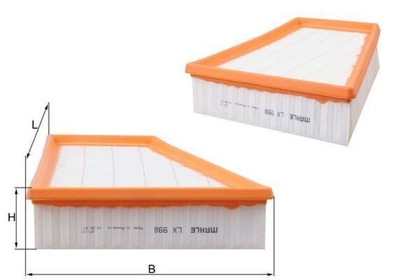 MAHLE LX998 Air Filter - Compatible with Polo, Ibiza & Toledo — Air & Cabin Filters