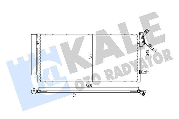 Kale Radiator 378300 - Climate System for Fiat Doblo 1.3 JTD-2.0 JTD — Radiators & Fans