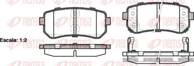 REMSA 1209.02 Brake Pad Accent III Mc 10 05 — Brake Pads