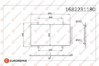 Eurorepar 1682231180 Radiator 97-00 — Radiators & Fans
